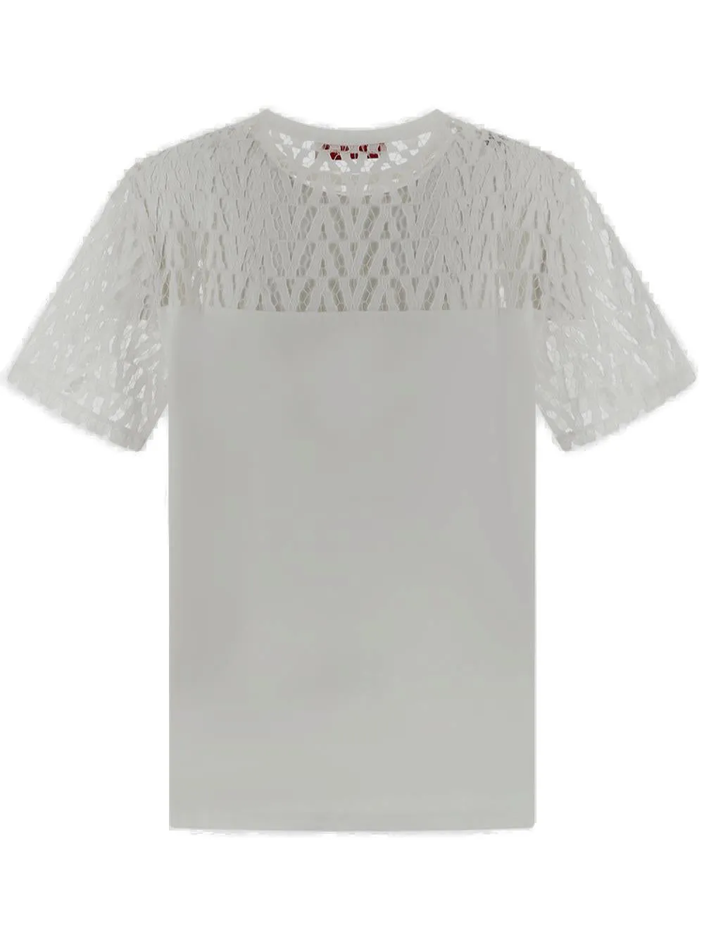 Valentino VLogo Cut-Out Crewneck T-Shirt