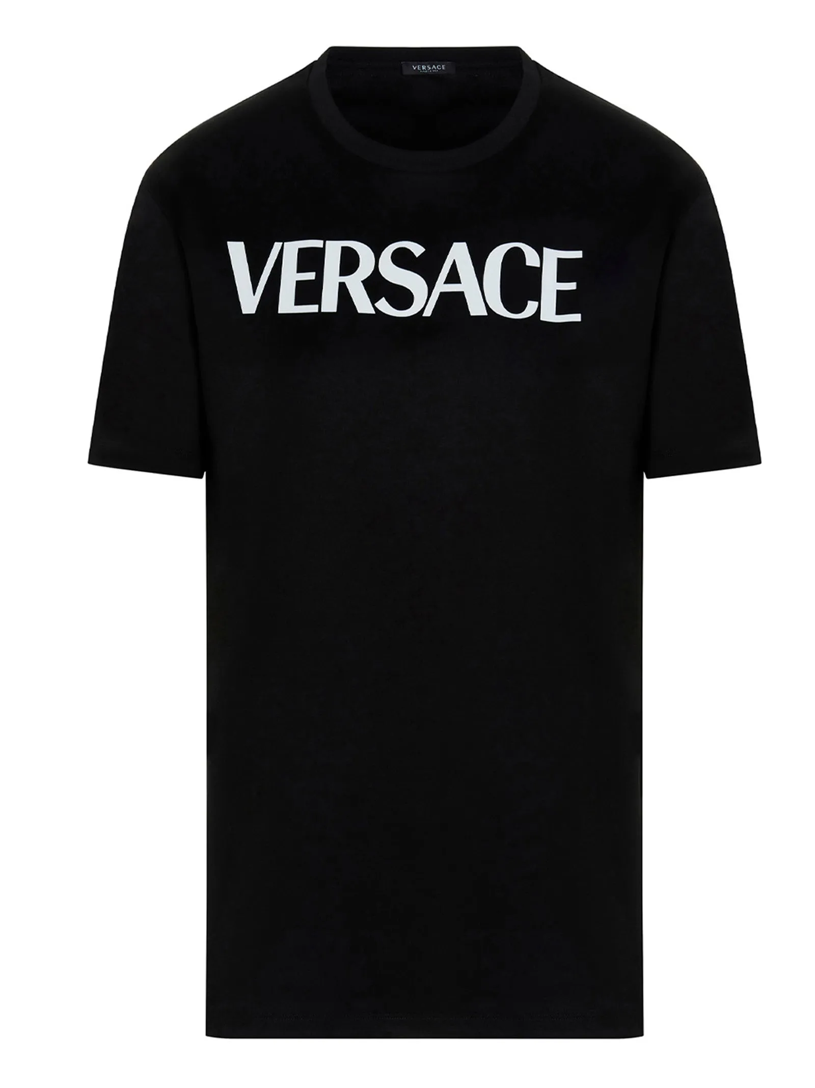 Versace Logo Printed Crewneck T-Shirt