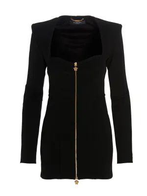Versace Zipped Long-Sleeve Top