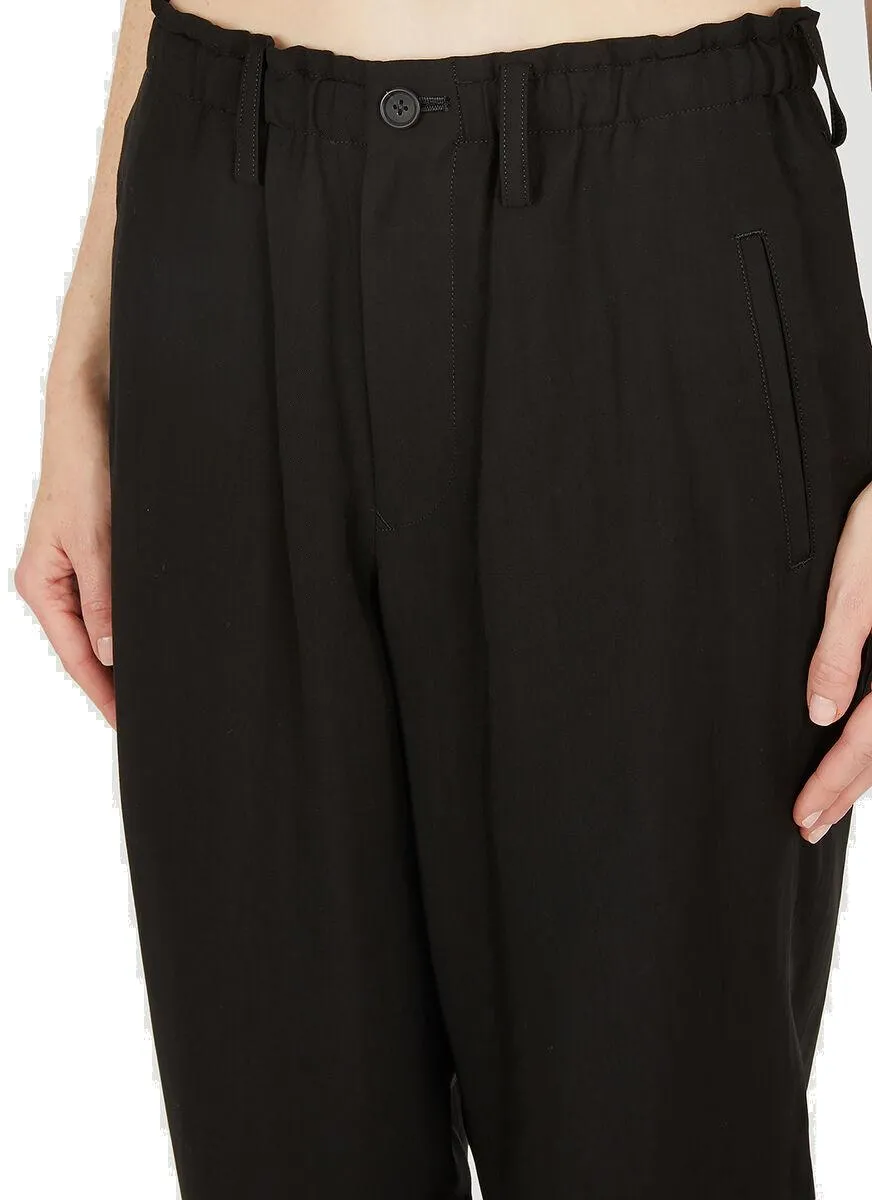 Yohji Yamamoto Tapered Elasticated Waist Pants