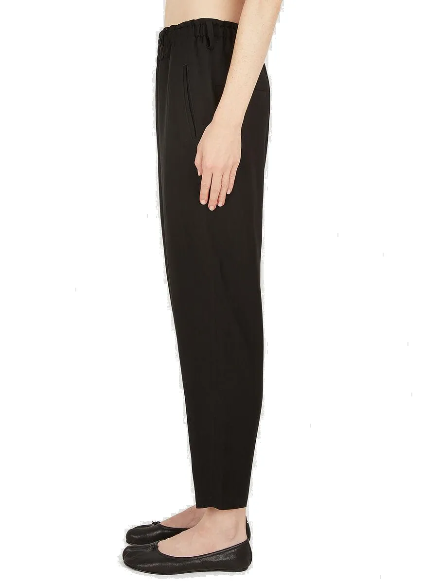 Yohji Yamamoto Tapered Elasticated Waist Pants