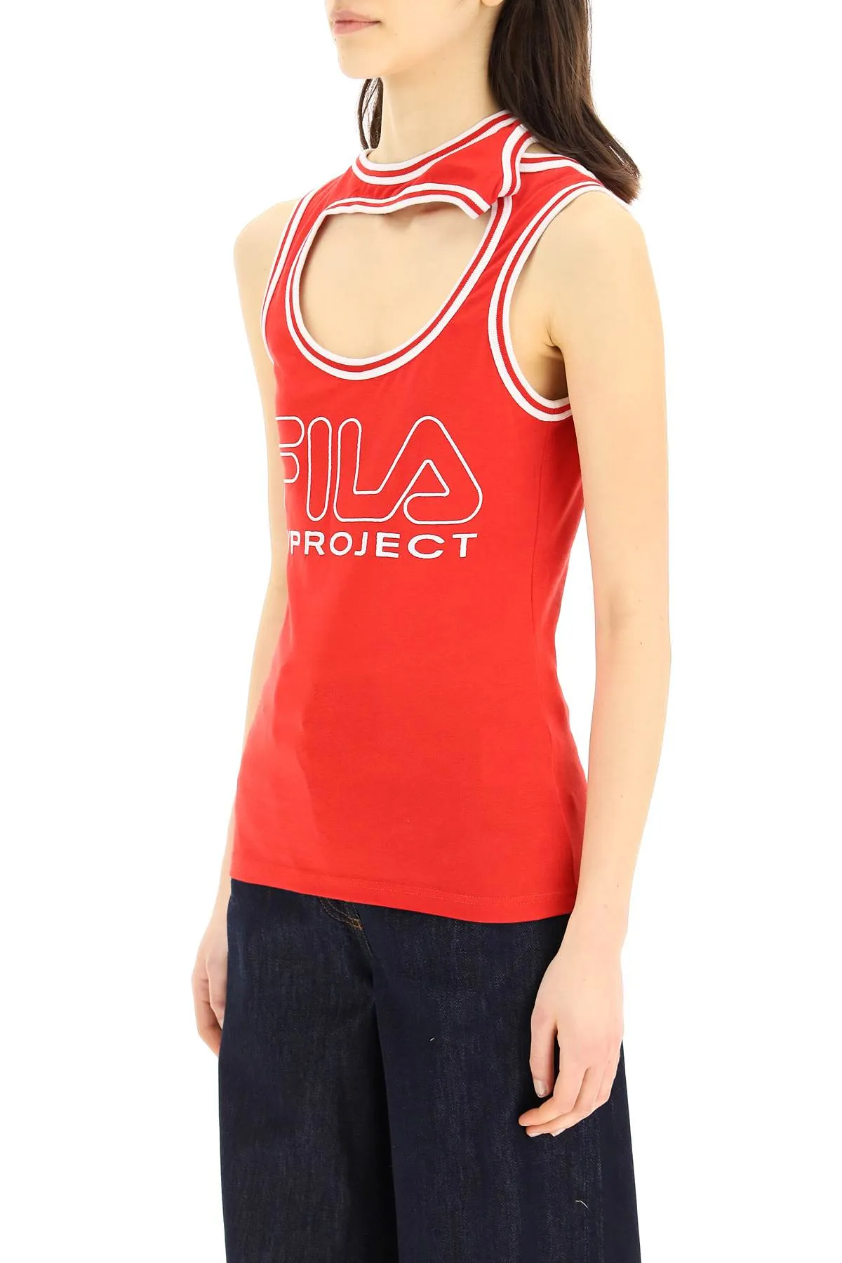 Y/ProjectX FILA Cut Out Sleeveless Tank Top