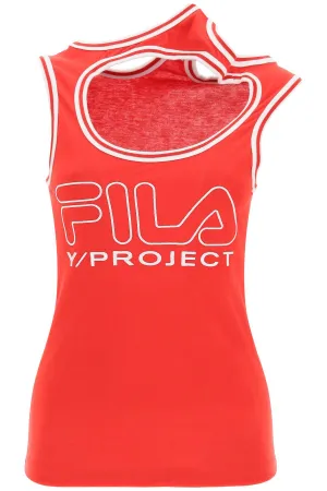Y/ProjectX FILA Cut Out Sleeveless Tank Top