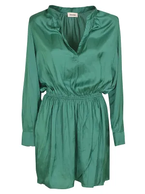 Zadig & Voltaire Rinka Satin Ruffled Mini Dress