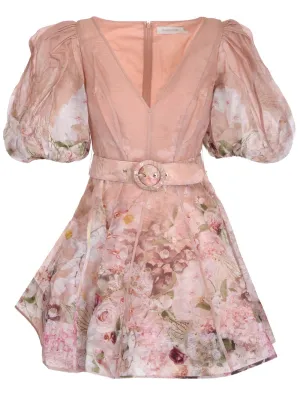 Zimmermann Dancer Puff-Sleeved Mini Dress