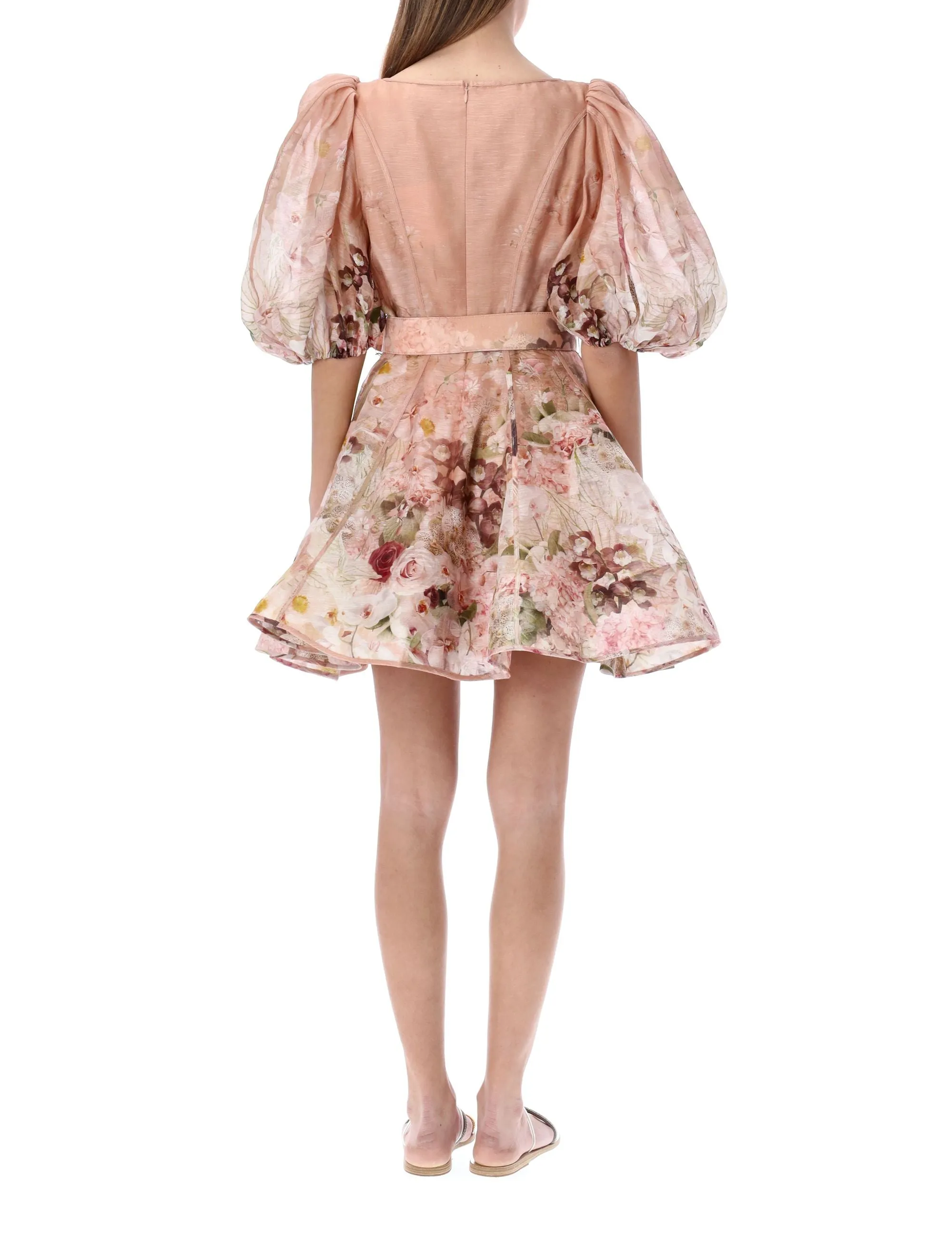 Zimmermann Dancer Puff-Sleeved Mini Dress