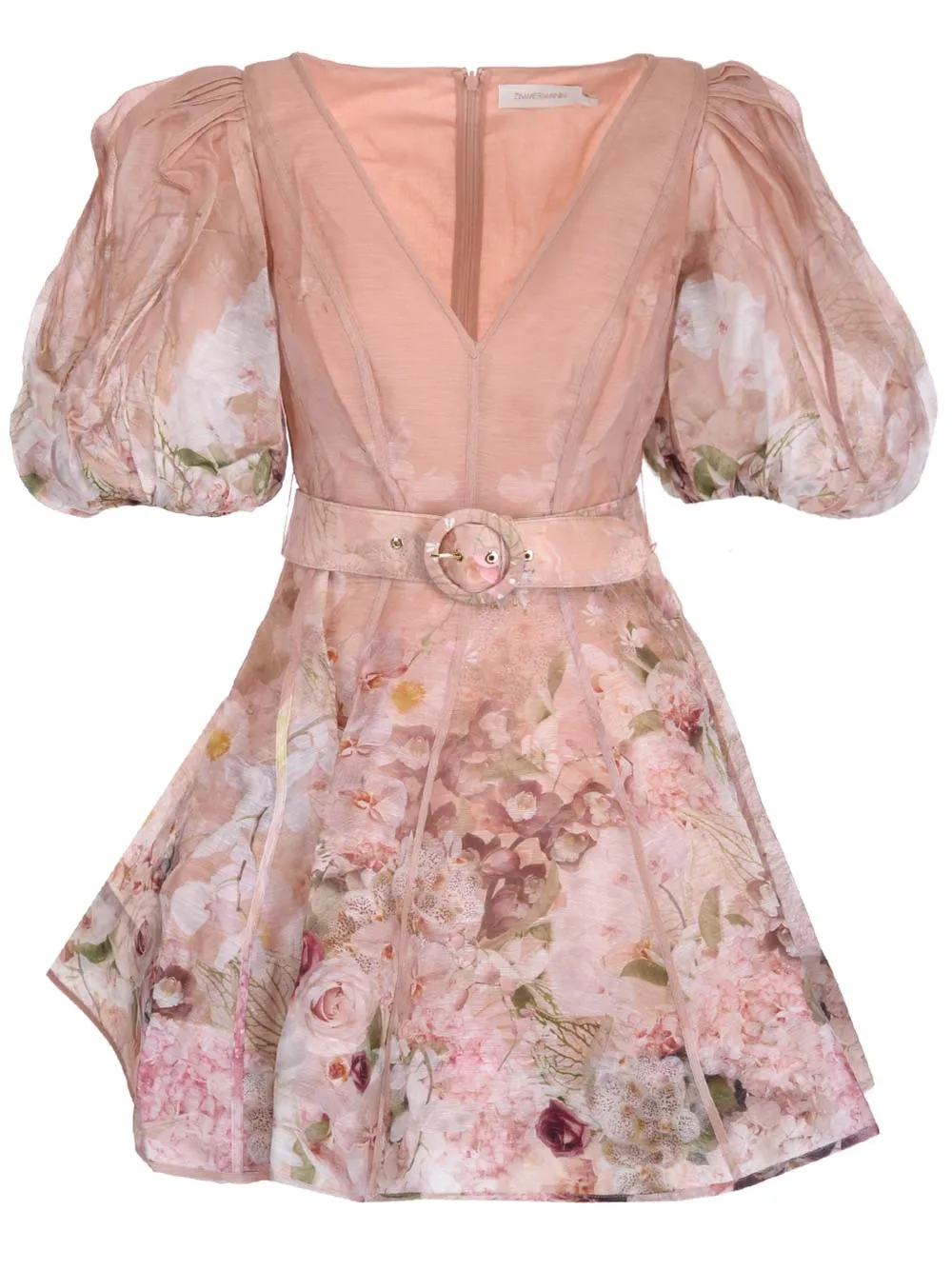 Zimmermann Dancer Puff-Sleeved Mini Dress