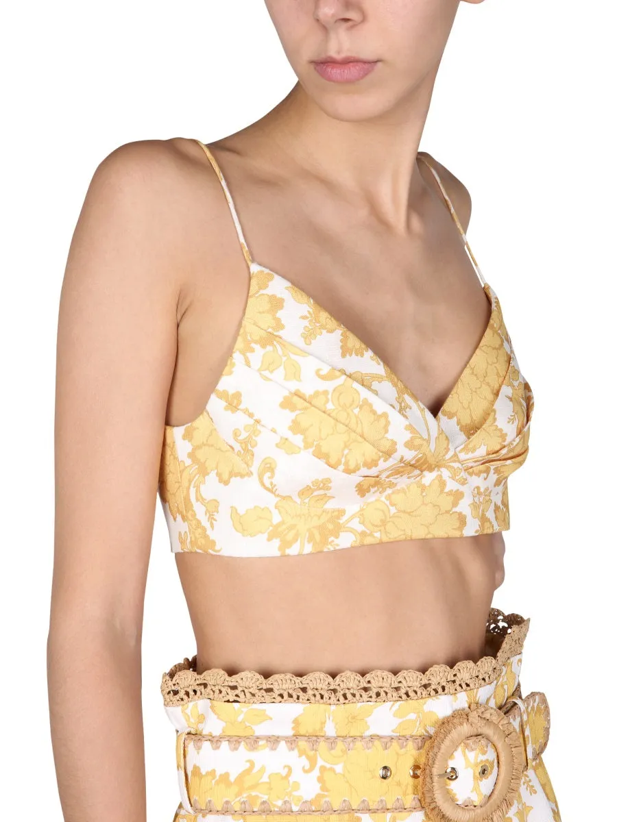 Zimmermann Postcard Floral Print Top