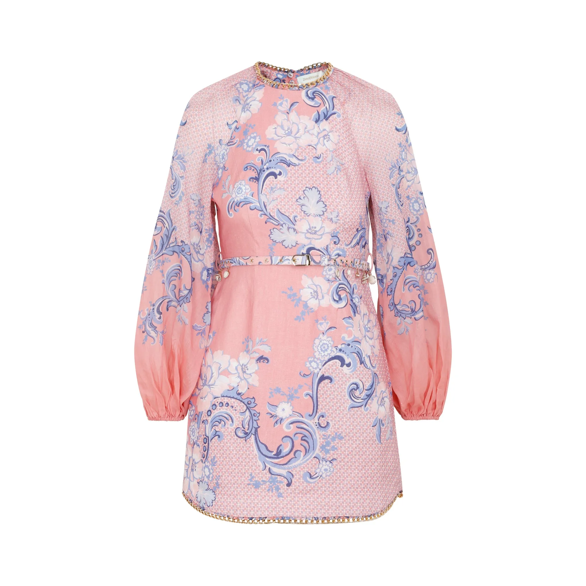 Zimmermann Postcard Floral Printed Mini Dress
